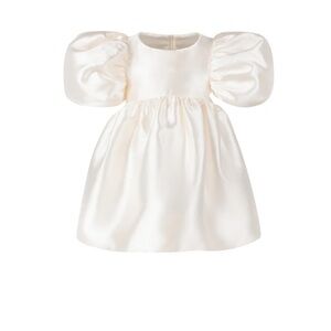 Elegant satin Kids Formal party/wedding/event Dress with adorable big bow in bac